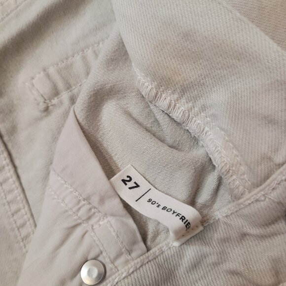Pacsun 90's Boyfriend Jean, off white, size 27 - Picture 3 of 6